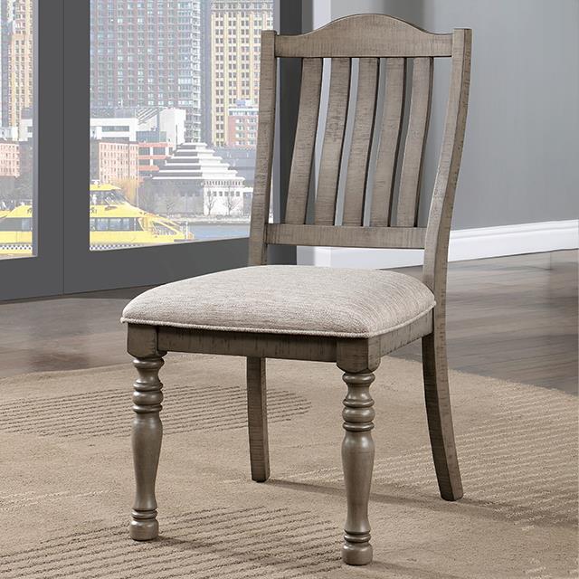 Furniture of America Newcastle CM3254GY-SC-2PK Side Chair IMAGE 1
